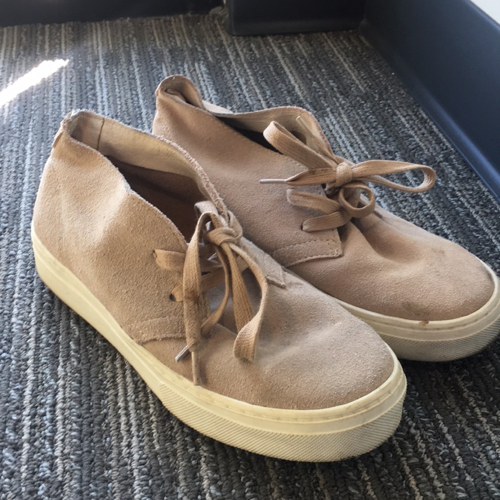Suede sneakers